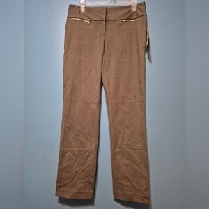 Alfani Classic Straight Fit Womens Pants - Brown
